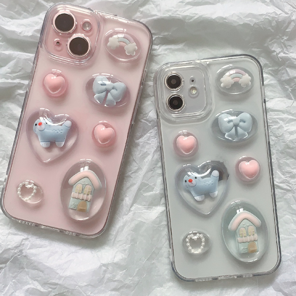 Dropping Glue Phone Case, Cute Cat All Inclusive Soft Shell Protective Case - Image 2
