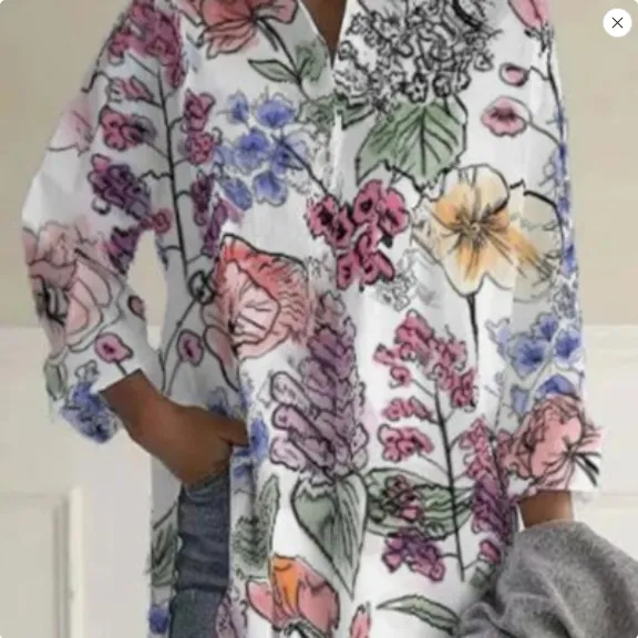 Summer Women's Shirt Fashion Pattern Image Color - Shop at LoveMi