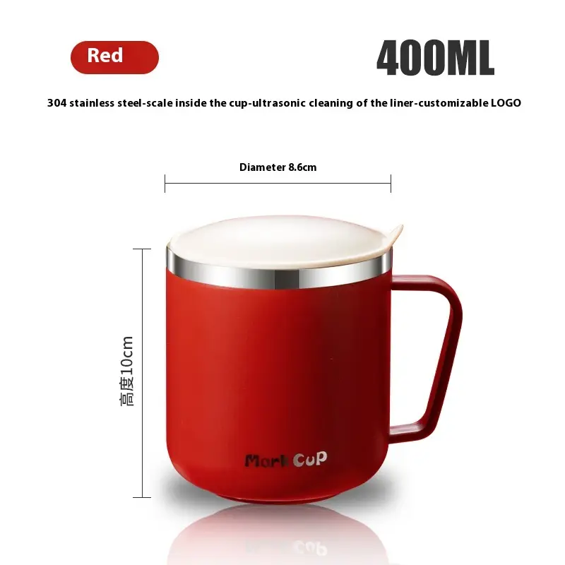 304 Stainless Steel Mug Cup Double Wall Insulation Anti-scalding Coffee Cup