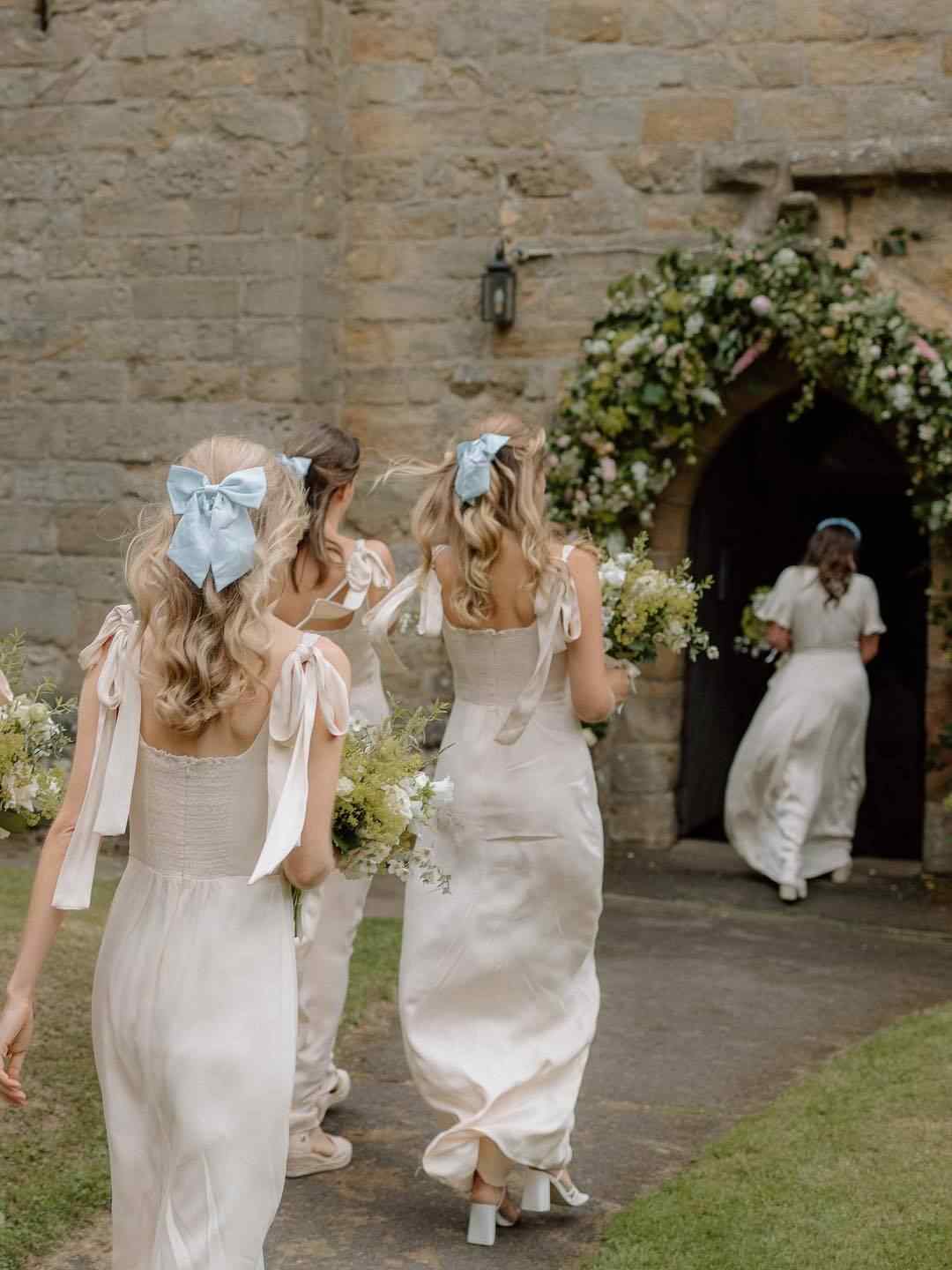 Fashion Plus Size Satin Bridesmaid Dress