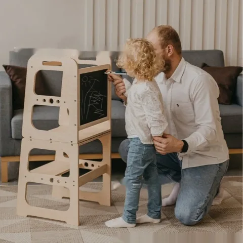 Baby Learning Tower Children's Armrest Stool