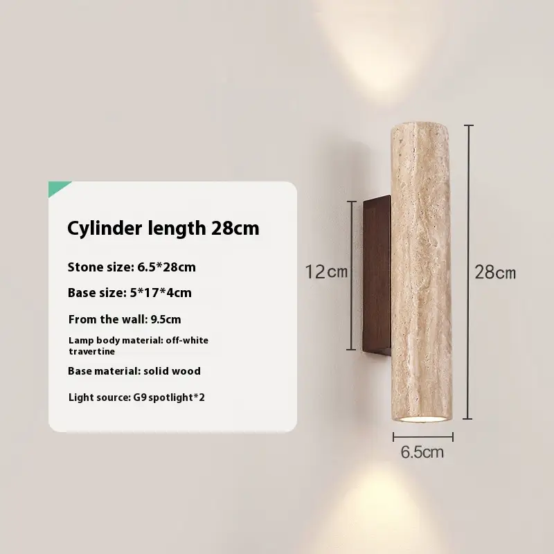 Mid-ancient Minimalist Bedroom Bedside Wall Lamp Living Room Cream Style Wall Lamp