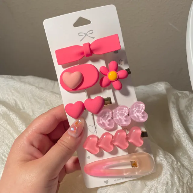 Women's Sweet Small Hairclip Headdress Spring Breeze 7 Pieces - Shop at LoveMi