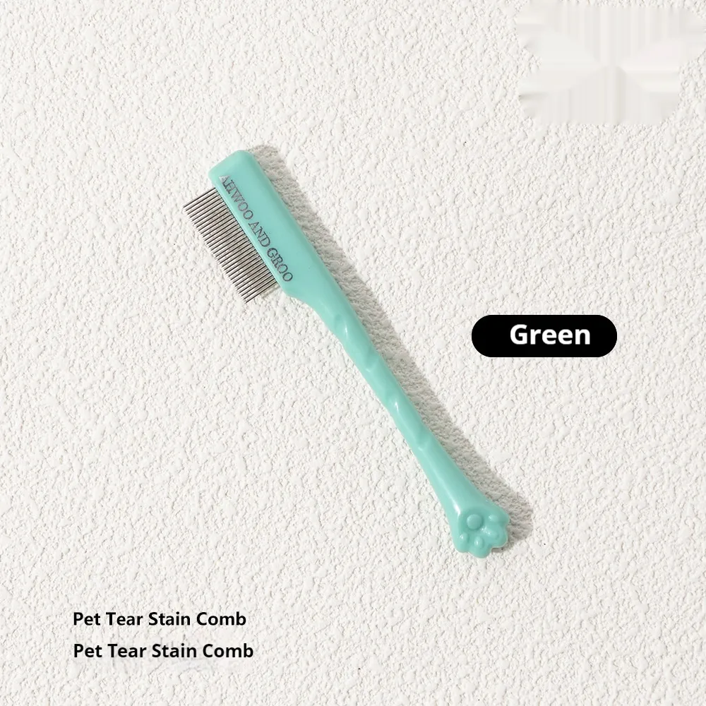 Comb Tear Stains Paint Pet - Green Comb