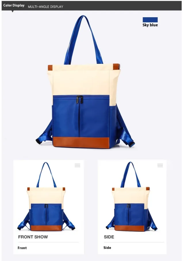 Women's Trendy Casual Travel Backpack Blue - Shop at LoveMi