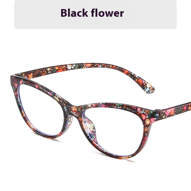 Cat’s Eye Plain Glasses Summer Dopamine Decoration Anti-blue Light