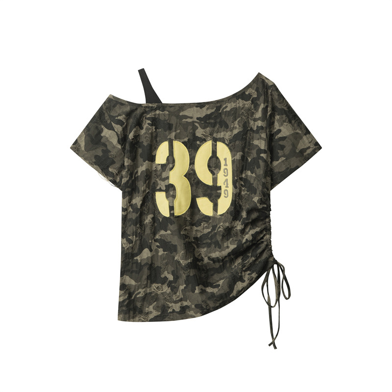 Summer Off-the-shoulder Short Slim Top