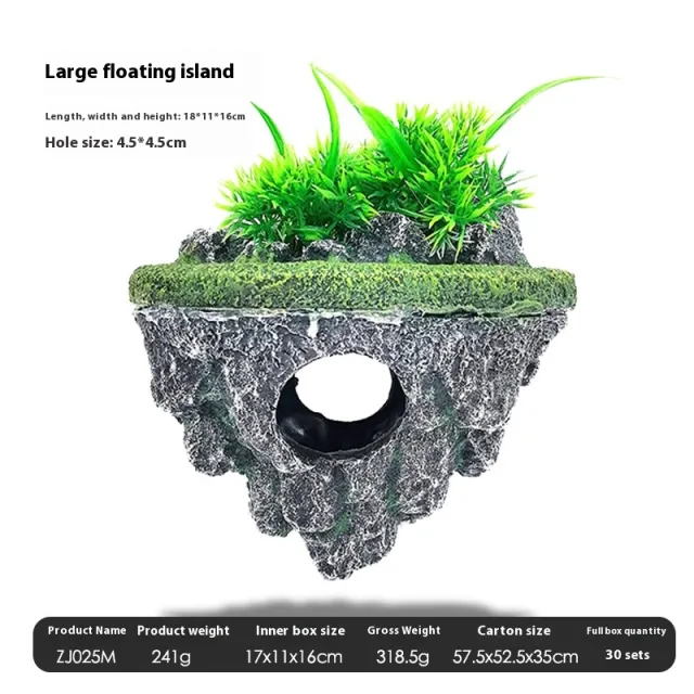 Fish Tank Landscaping Suspended Stone Floating Ornaments Large Size - Shop at LoveMi