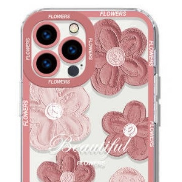 Oil Painting Flowers Phone Case Transparent