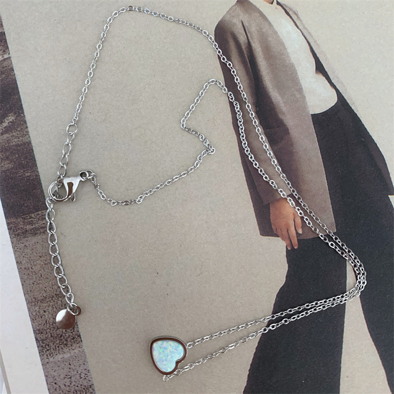 Bath Removal-free Titanium Steel Necklace Love Australian Clavicle Chain