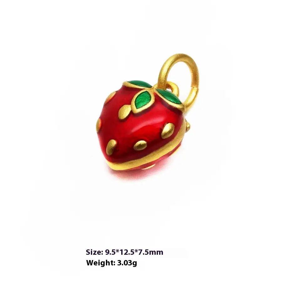 Alluvial Gold Enamel Pendant Bracelet Accessories