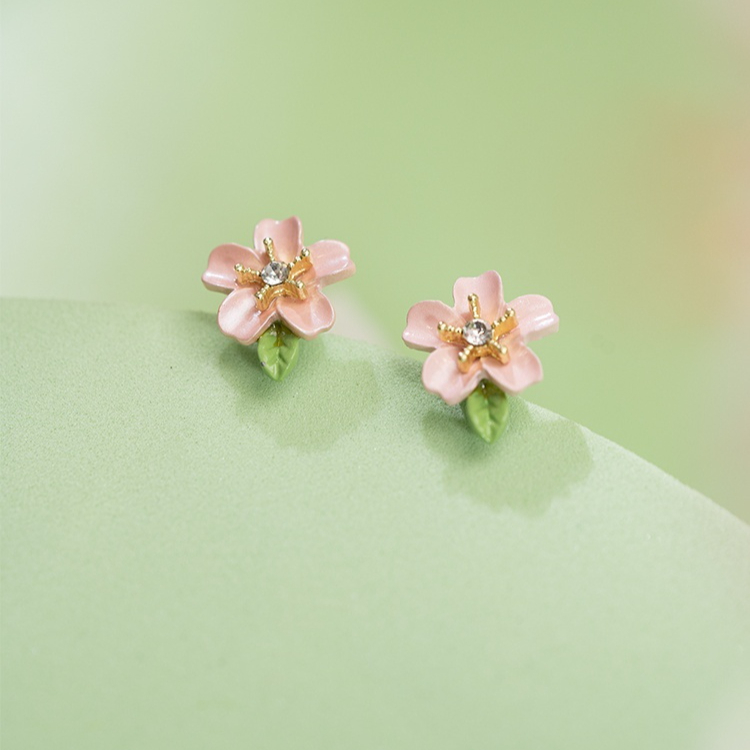 Flower Bloom Spring Sakura Ear Studs Sweet Fashion All-match