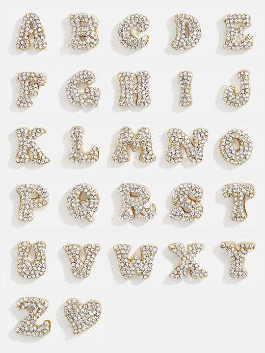 European And American Style Fashion English 26 Letters Inlaid Zircon Gold DIY Bracelet