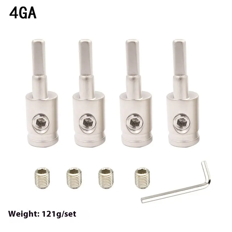 Automobile Stereo Sound Wire Wiring Terminal Power Amplifier Plug Amplifier Pure Copper Tailpiece