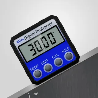 Multi-Angle Flip Magnetic Adsorption Blue Digital Inclinometer