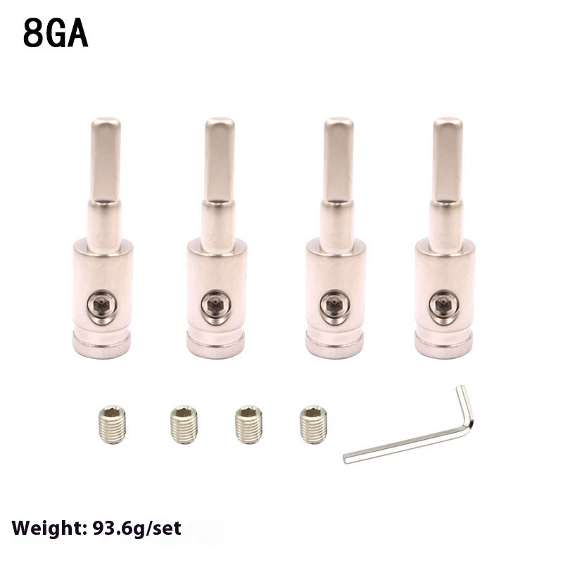 Automobile Stereo Sound Wire Wiring Terminal Power Amplifier Plug Amplifier Pure Copper Tailpiece