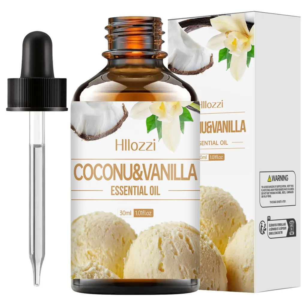 30ml Organic Oil Aromatherapy Massage Aromatic Skin Care Castor Oil - Coconuvanilla Essential Oil