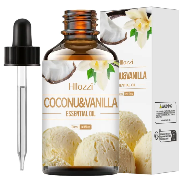 30ml Organic Oil Aromatherapy Massage Aromatic Skin Care Castor Oil Coconuvanilla Essential Oil - Shop at LoveMi