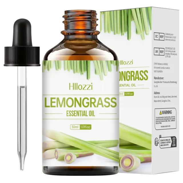 30ml Organic Oil Aromatherapy Massage Aromatic Skin Care Castor Oil Lemongrass Essential Oil - Shop at LoveMi