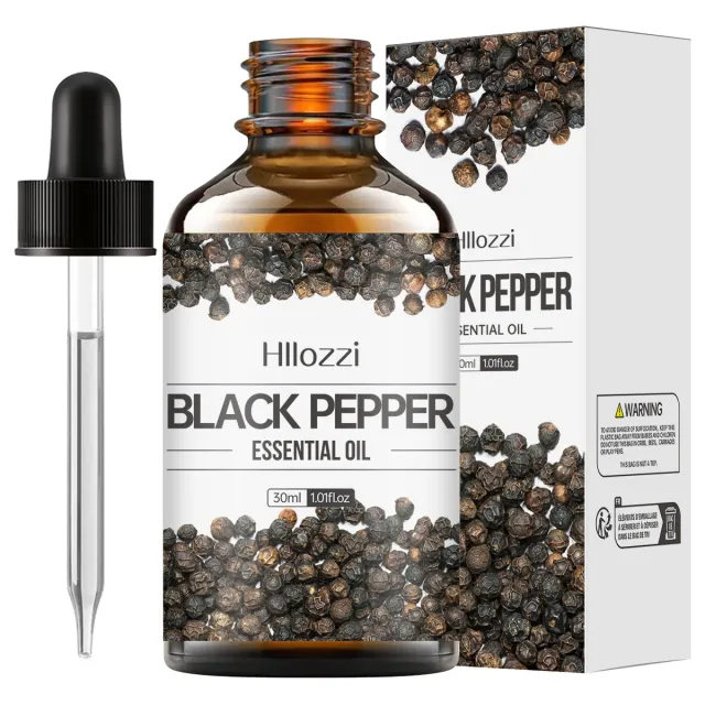 30ml Organic Oil Aromatherapy Massage Aromatic Skin Care Castor Oil Black Pepper Essential Oil - Shop at LoveMi
