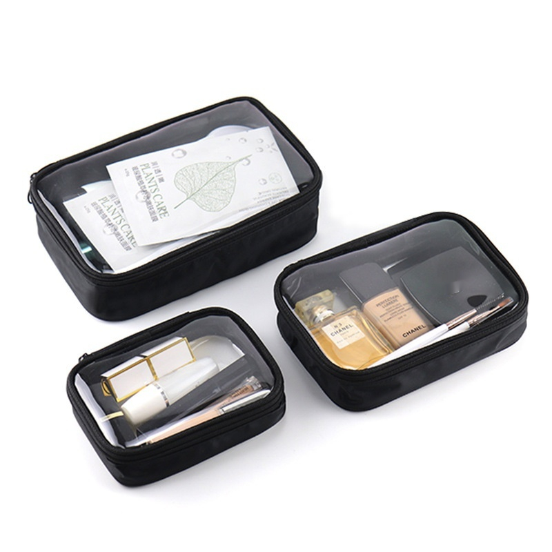 Cosmetic Transparent Waterproof Portable Large Capacity Carrying Travel Wash Bag