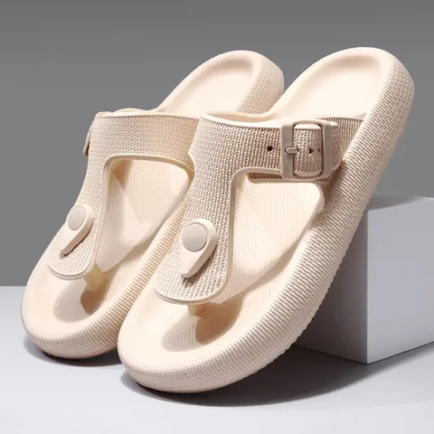 EVA Buckle Flip-flop Fashion Non-slip Slip-on Slippers Outdoor Dual-use