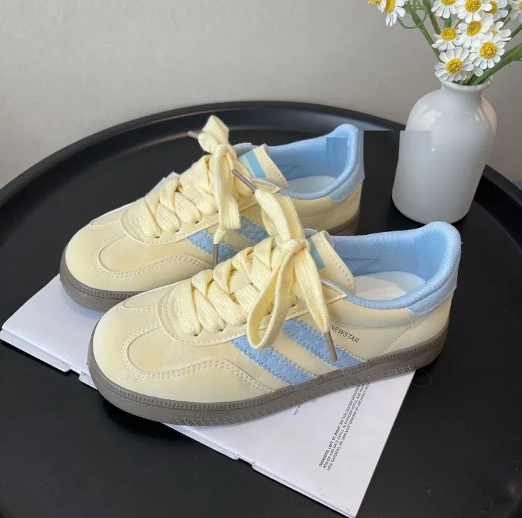 New Youth Ins Fashion Casual All-matching Flat Skateboard Shoes - Blue