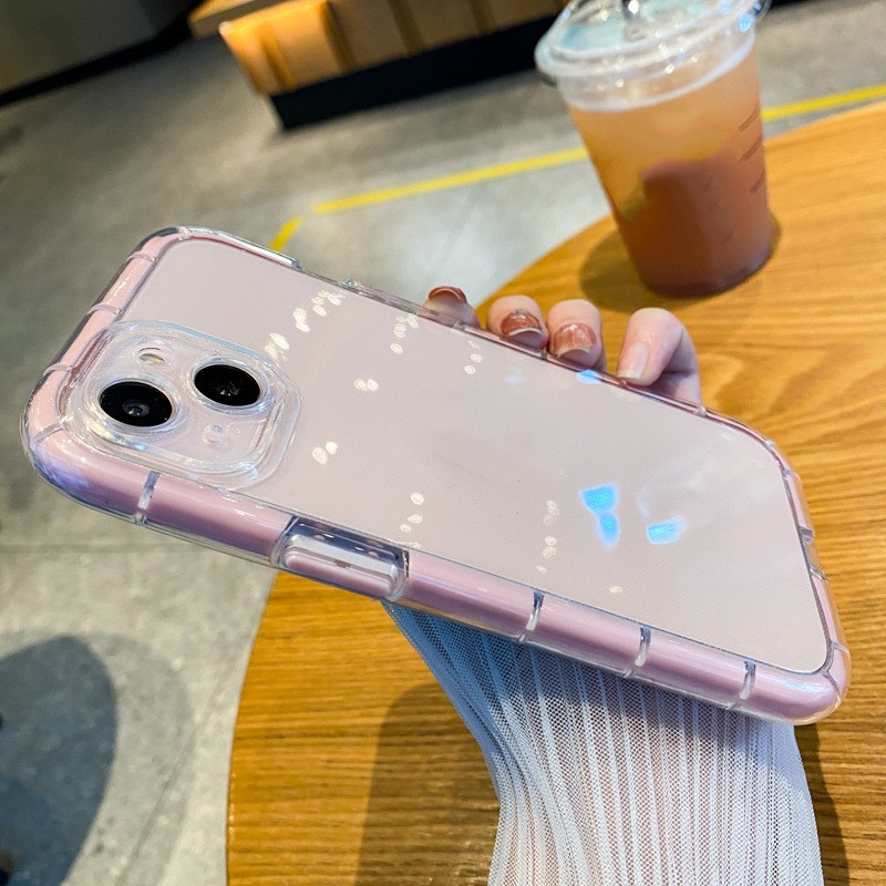 Transparent Candy TPU Color-contrast Fall-proof Protective Sleeve - Image 6
