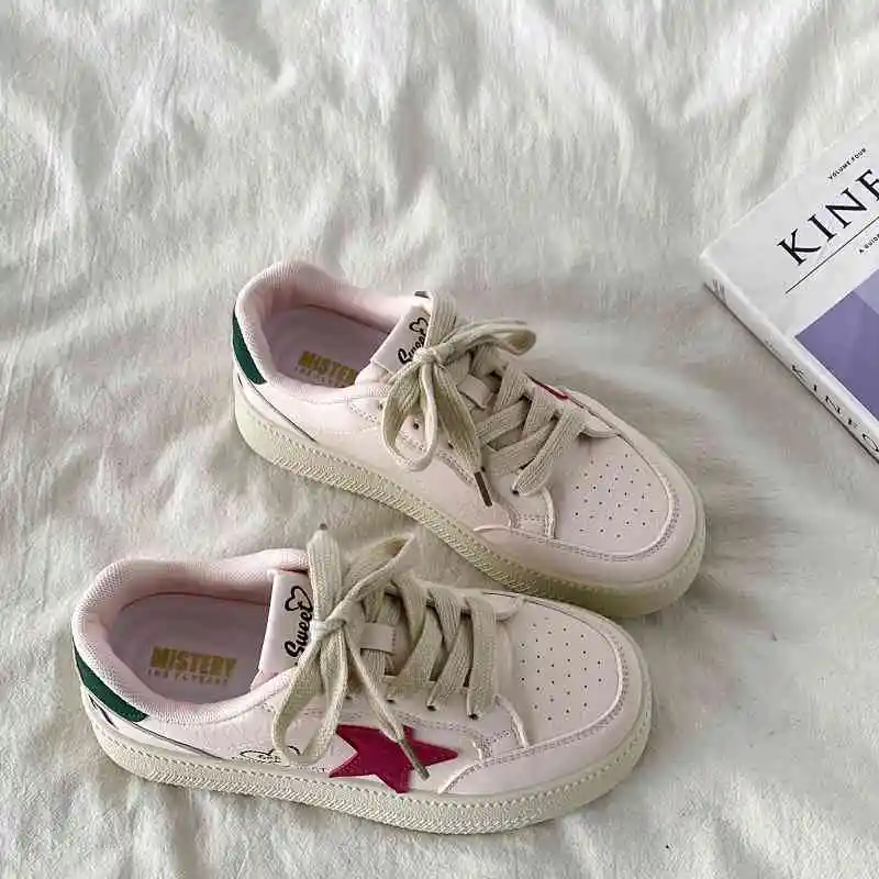Spring Versatile German Training Board Shoes Niche Platform - Pink