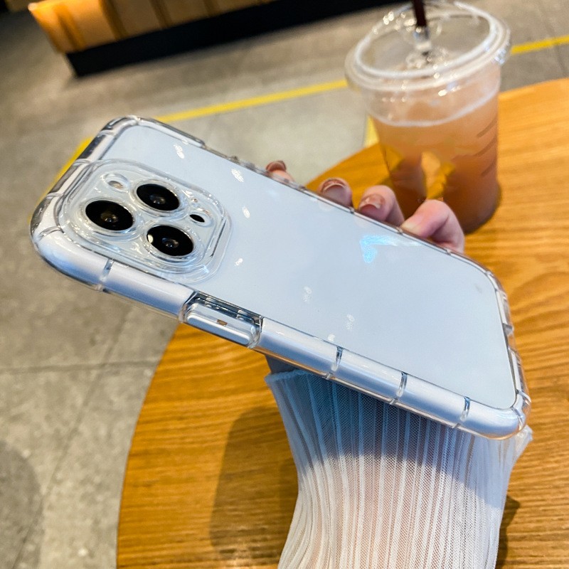 Transparent Candy TPU Color-contrast Fall-proof Protective Sleeve - Image 5