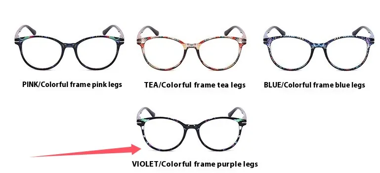 Anti-blue Light Reading Glasses Comfortable Reading European And American - Blue