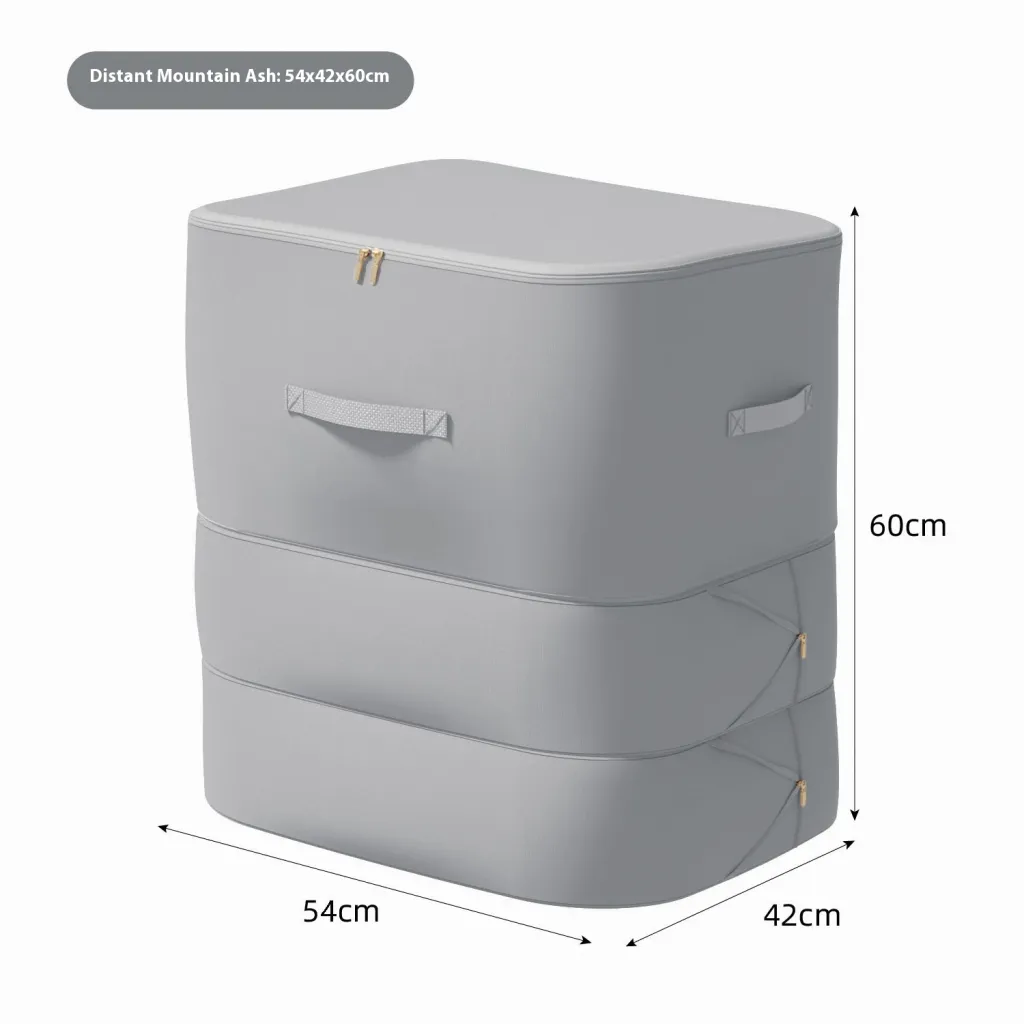Down Jacket Super Quilt Storage Bag - Grey 54X42X 60Cm Three Layers