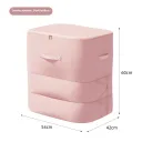 Pink 54 X42X60Cm Three Layers