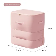 Down Jacket Super Quilt Storage Bag - Pink 54 X42X60Cm Three Layers - View 1