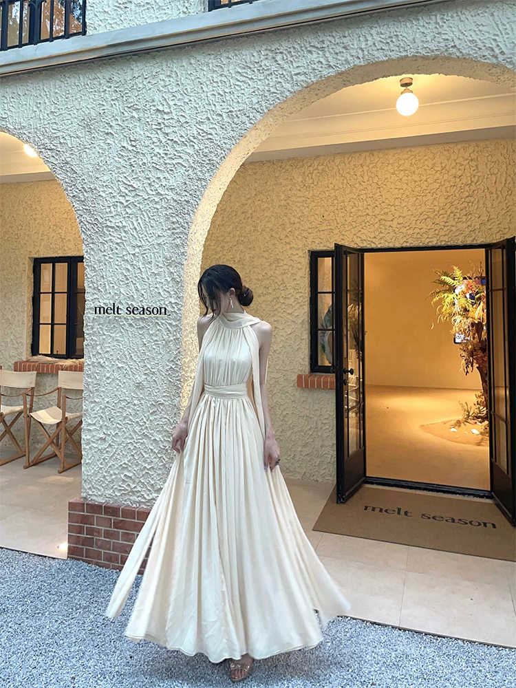 New French Style High Sense Graceful Formal Dress