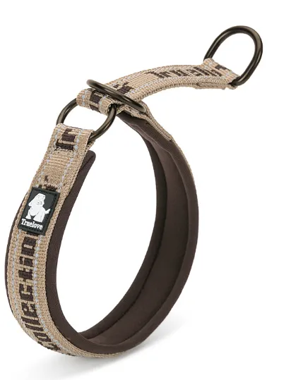 Truelove Pet Dog Collar Traction Diving Fabric Adjustable Reflective Soft Foreign Trade Cross-border - Brown