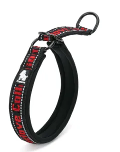 Truelove Pet Dog Collar Traction Diving Fabric Adjustable Reflective Soft Foreign Trade Cross-border - Black And Red - View 1