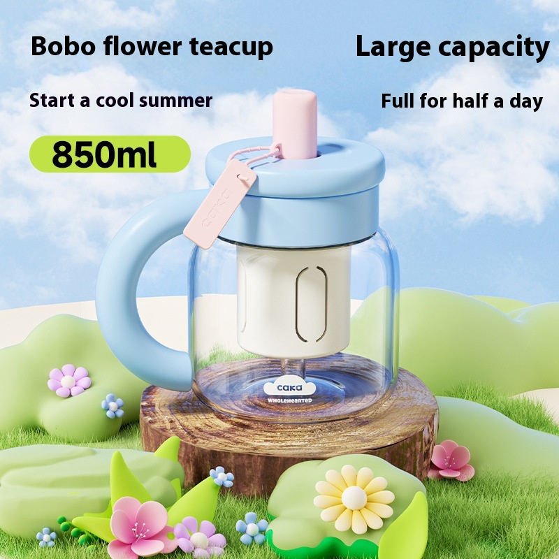 Creative High Temperature Resistant Handle Leak Pot Tea Cup