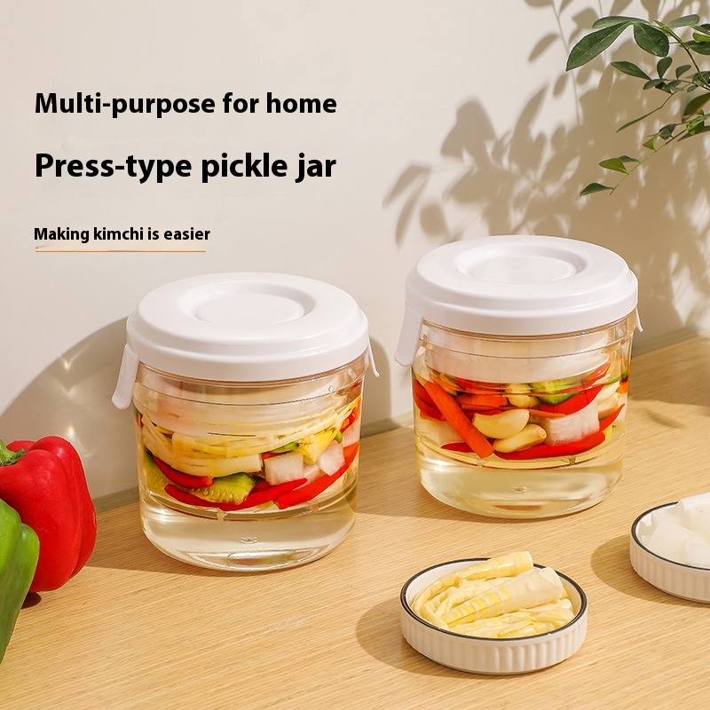 Press Type Pickling Jar Household Food Grade Plastic
