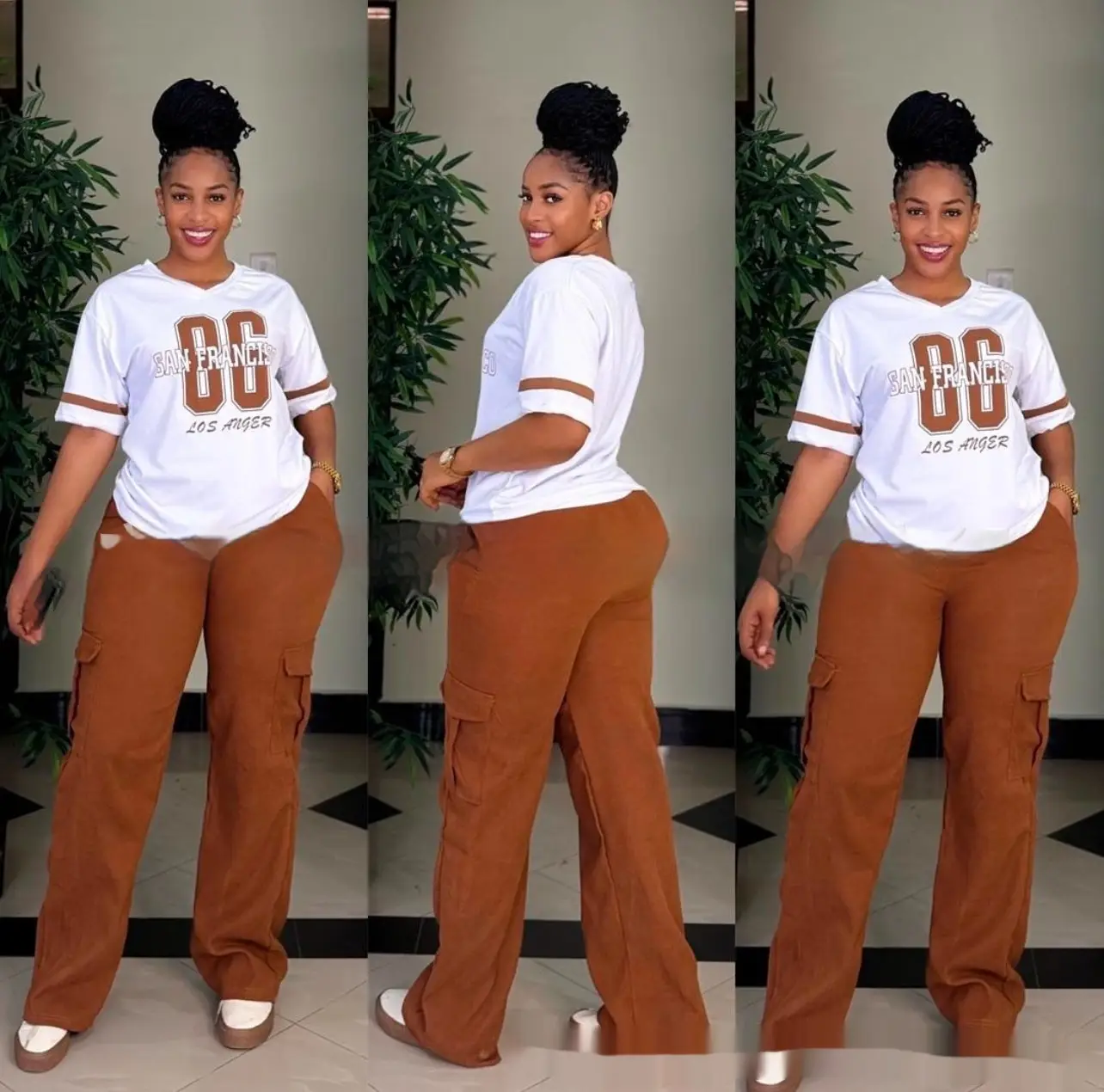 Casual Fashion Simple Loose Two-piece Pants