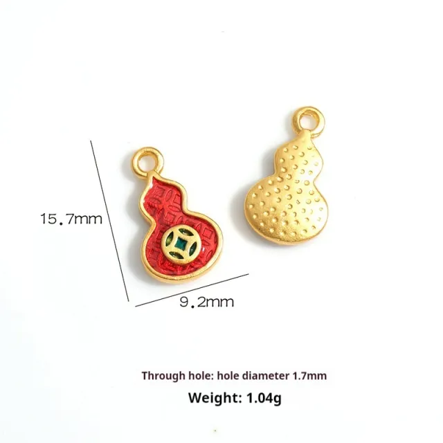 Diy Bracelet NAFO Spacer Beads Ornament Pendant Parts Gourd Hanging Hole - Shop at LoveMi