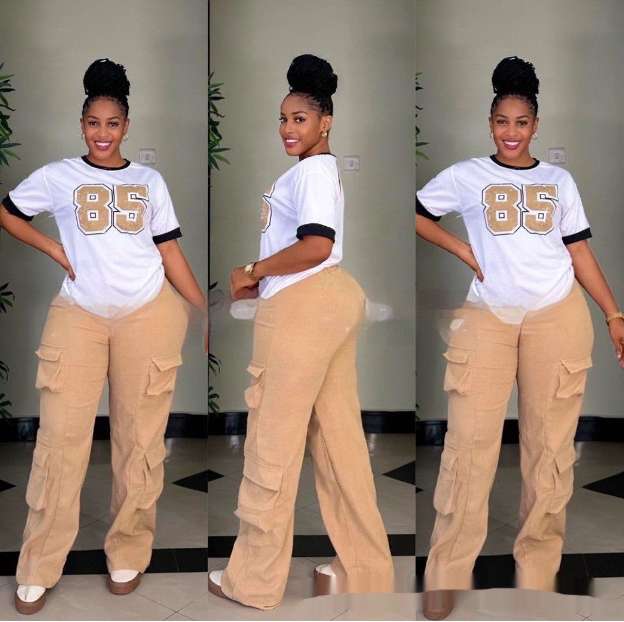 Casual Fashion Simple Loose Two-piece Pants