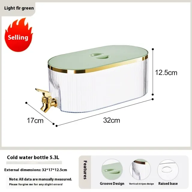 High Temperature Resistant Large Capacity Cooler Fruit Tea Barrel Light Shirt Green - Shop at LoveMi