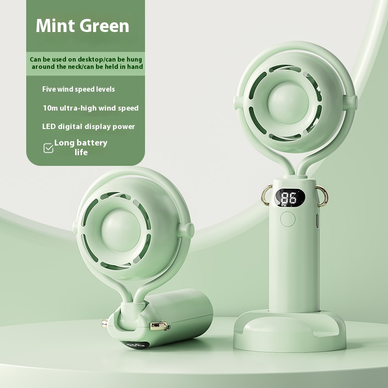 Ventilateur portable sans pales (sans hélice) rechargeable USB 3 vitesses 1