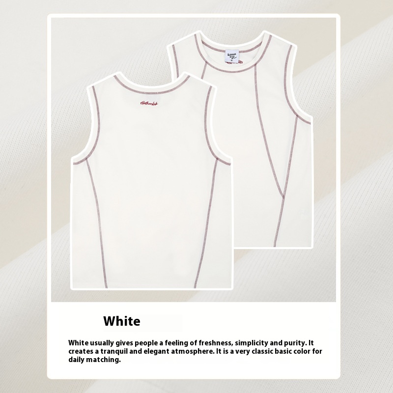 Summer Sleeveless Waistcoat T-shirt Vest For Men And Women