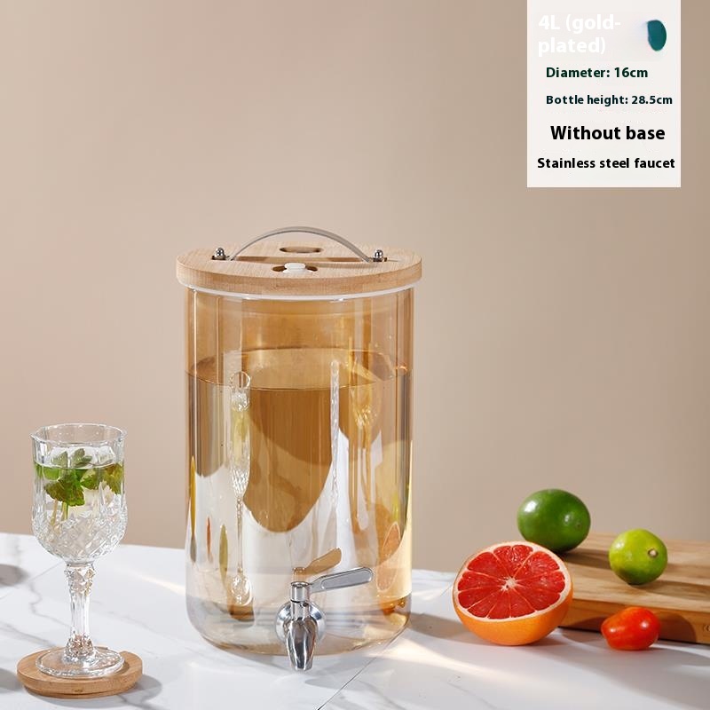 Portable High Temperature Resistant Glass Water Kettle With Faucet