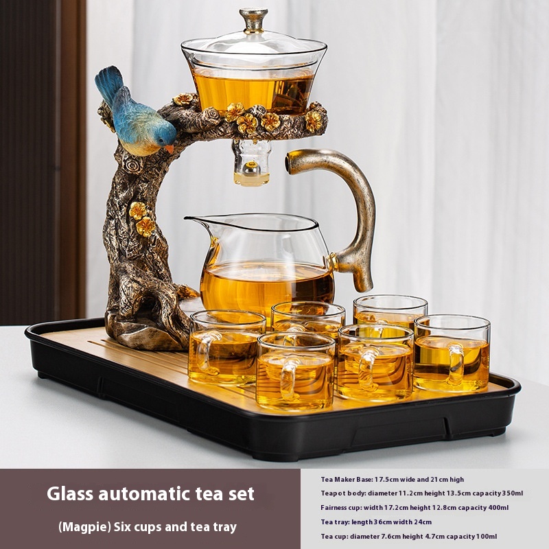 Six Cups And Tea Tray