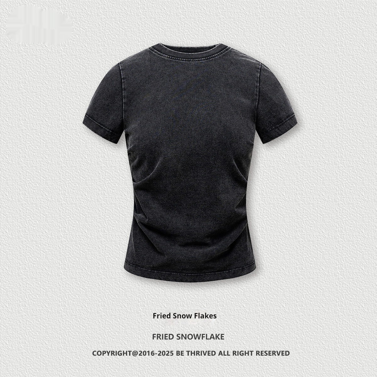 American Pleated Nipped Waist Slimming T-shirt
