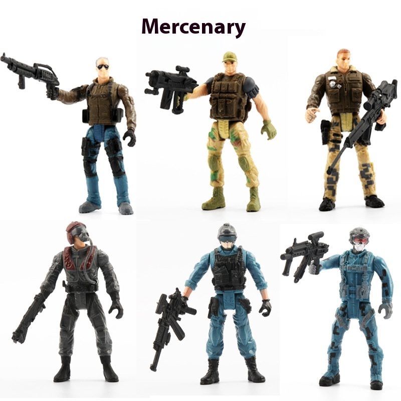 Figurine soldat militaire articulée 10 cm — forces spéciales 1