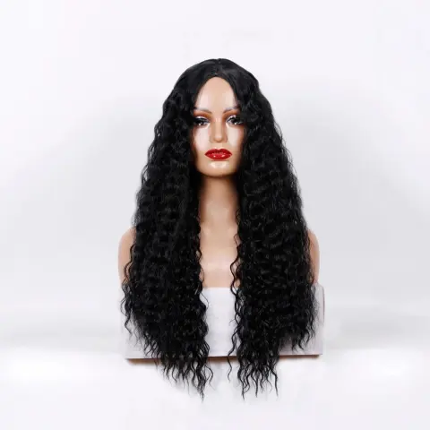 Medium Long Curly Hair Wave Synthetic Wigs